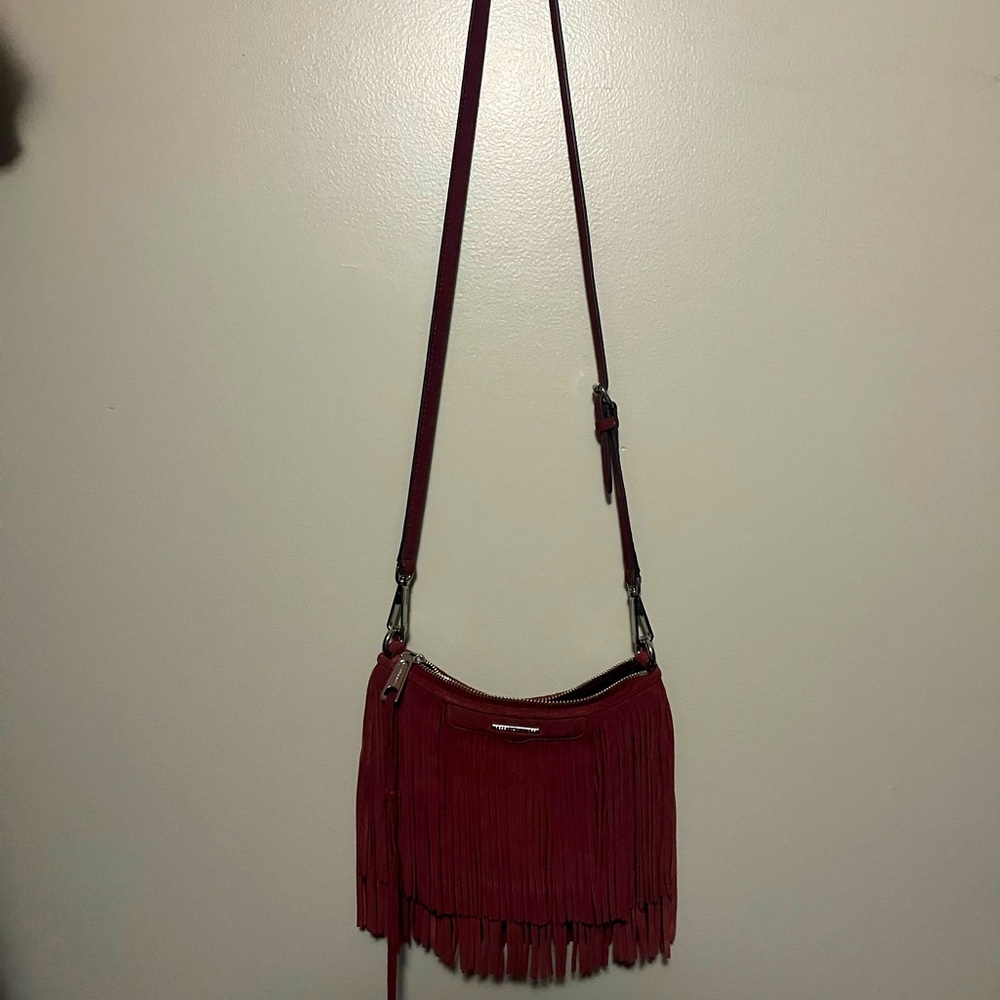 Rebecca Minkoff Suede Fringe Crossbody